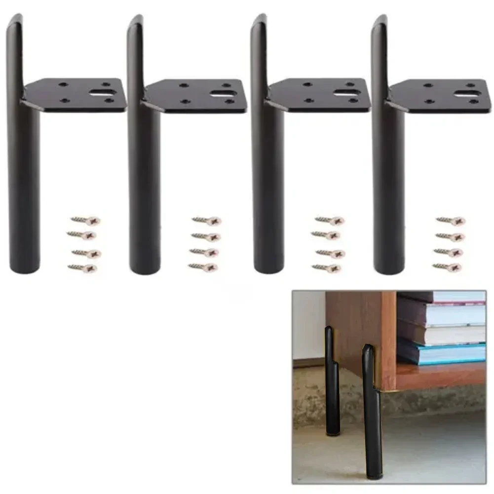 Furniture Hardware Replacement - 4 szt. Metalowa noga meblowa regulowana