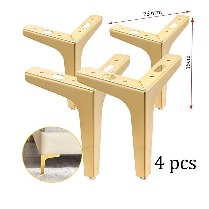 Furniture Hardware Replacement - 4 szt. Nowoczesne trójkątne metalowe nogi