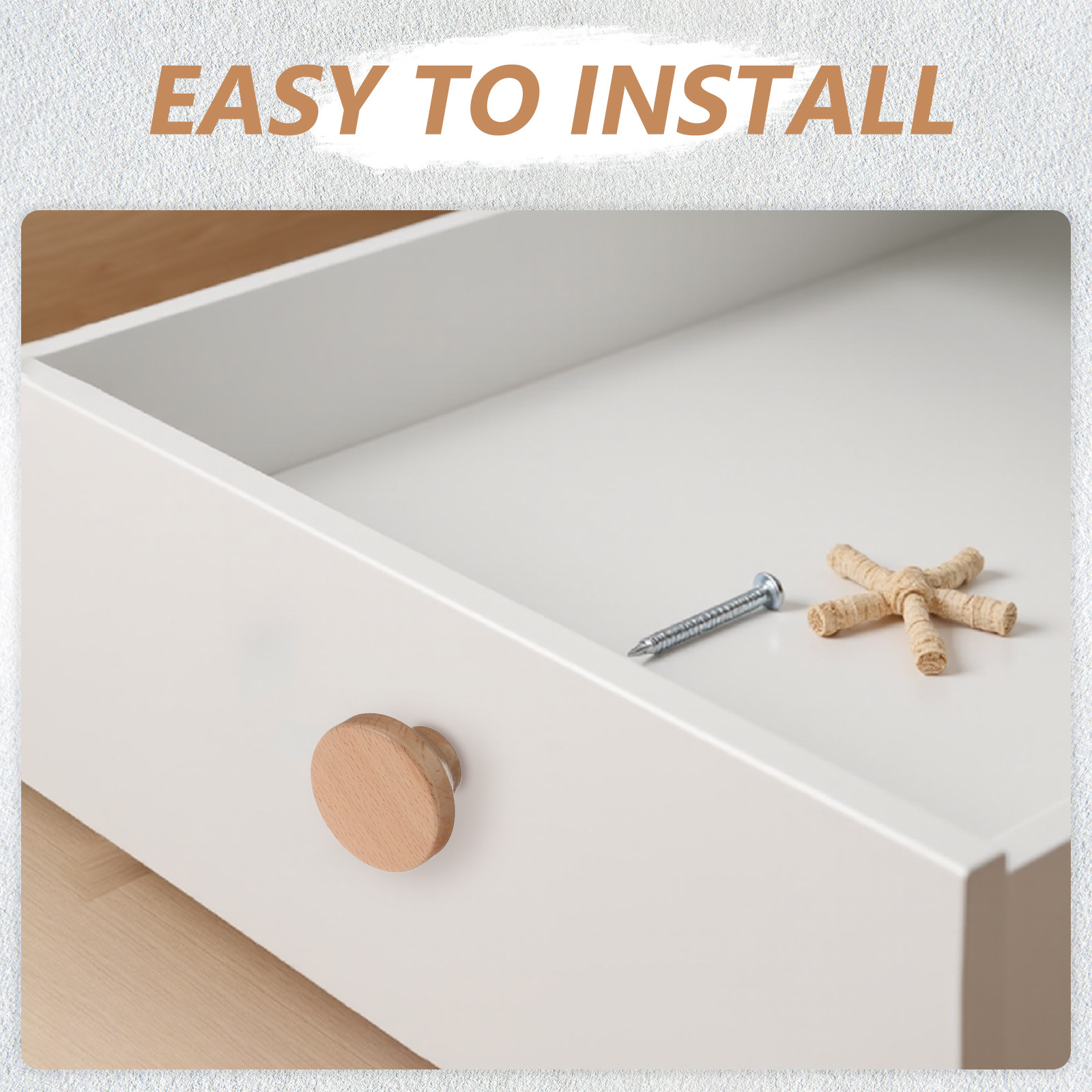 4 szt. Okrągłe gałki do szafek – Furniture Hardware Replacement recenzja i cena